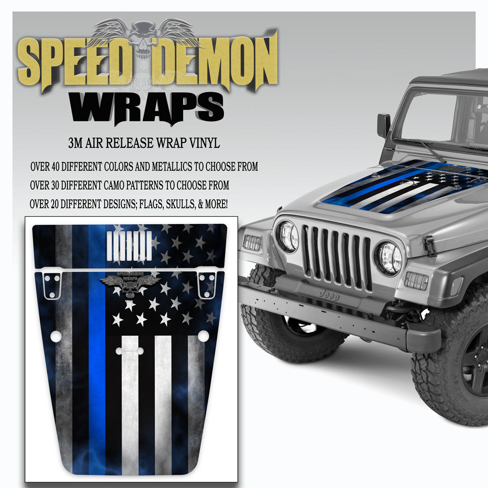 Jeep  American Flag Hood Wrap