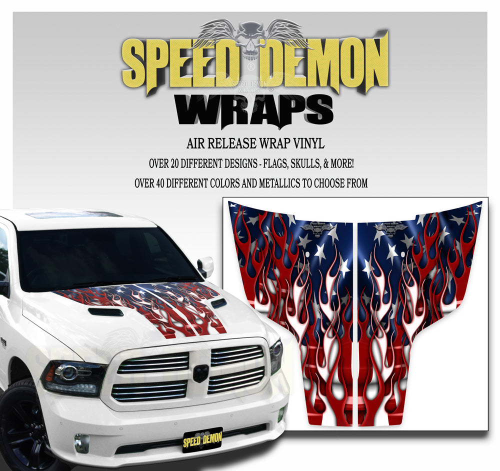 Dodge Ram American Flag Stripes 