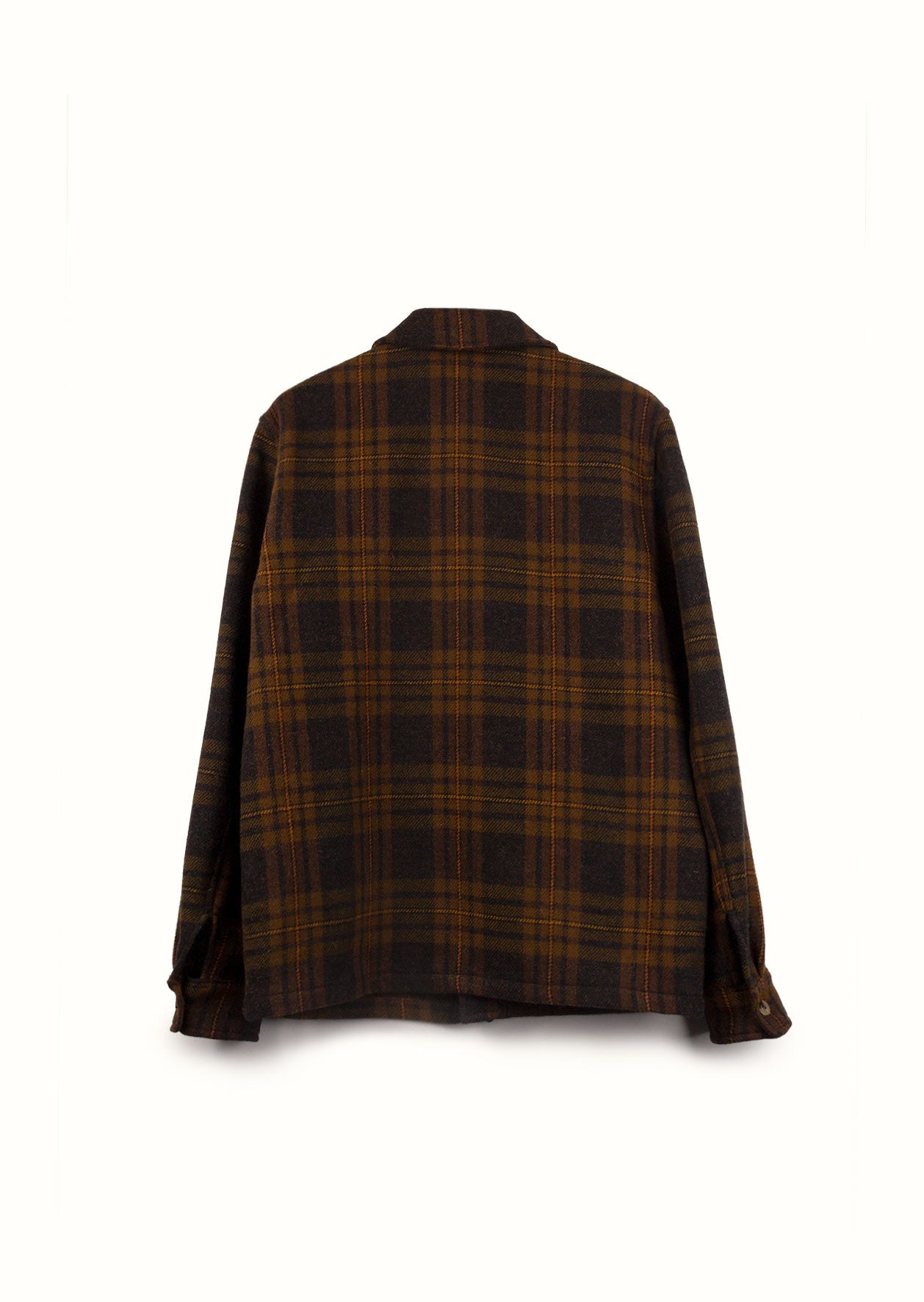 De Bonne Facture - Work jacket - Wool cloth tweed - Brown checks