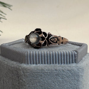 Vintage Victorian Moonstone Solitaire Ring - Bostonian Jewelers