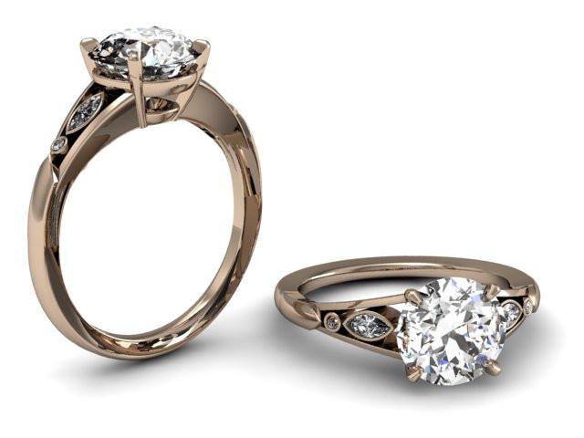 Unique Custom Design Engagment Ring – Bostonian Jewelers