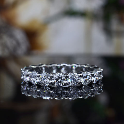 Round Cut Eternity Rings