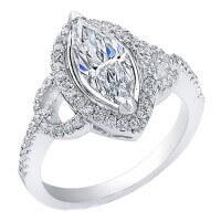 Marquise Cut Diamond Engagement Ring