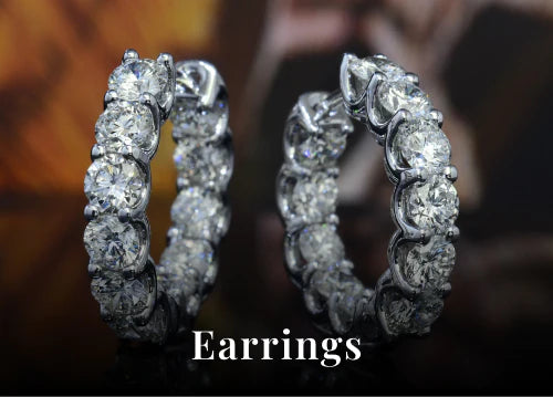 Rothschild Diamond Eternity Hoop Earrings