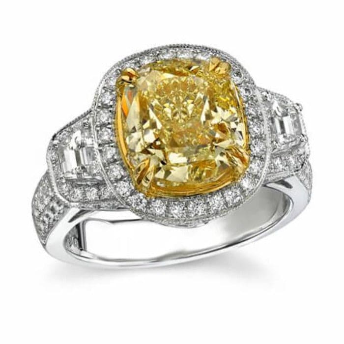 cost of 3 carat yellow diamond