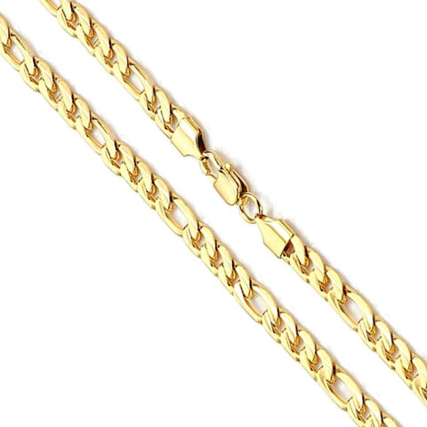 14K Yellow Gold Figaro Chain 6mm – Kingofjewelry.com