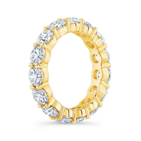 4 Carat Round Eternity Band G Color SI1 Clarity