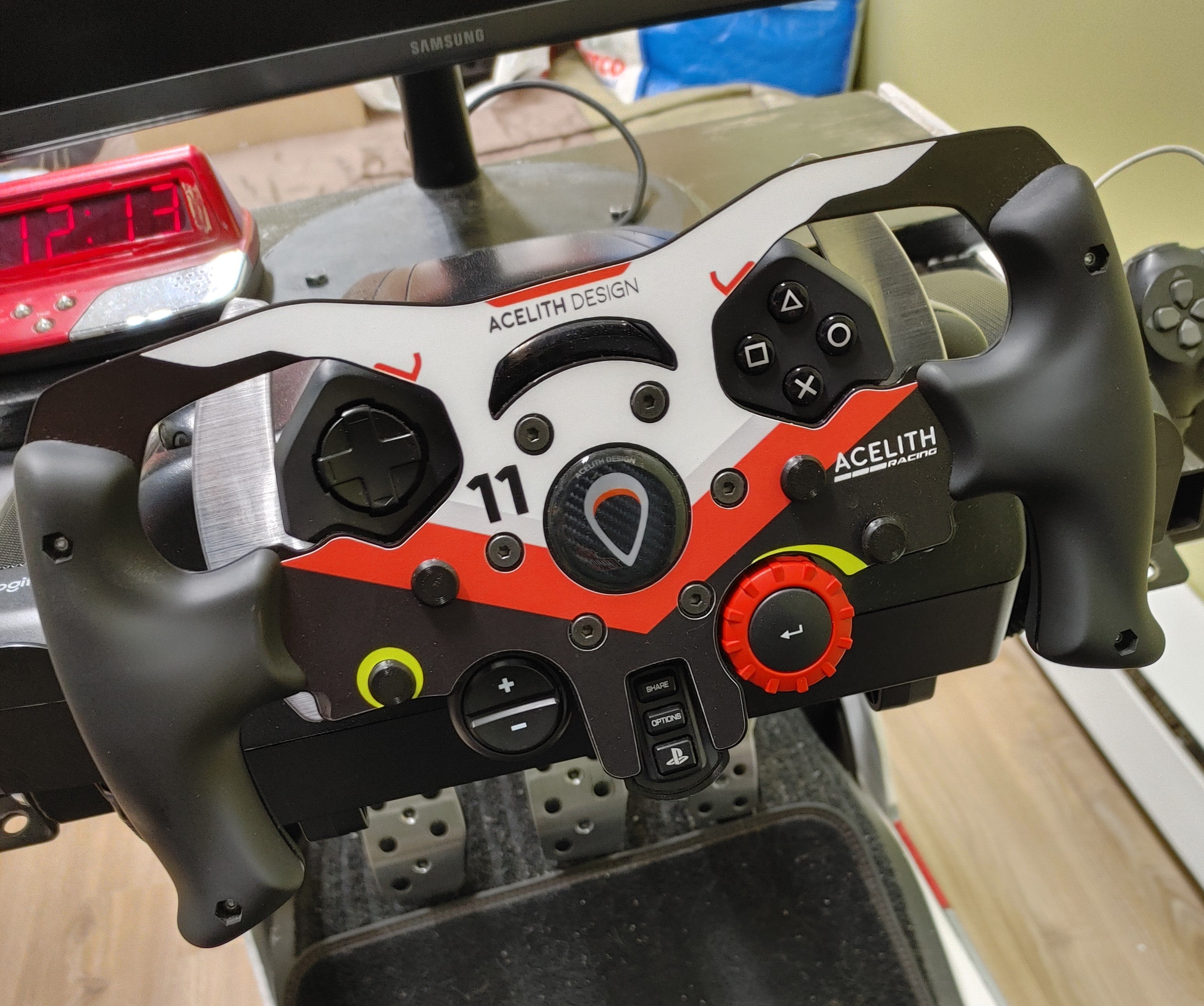 Mod Volante F1 Sim Racing para Logitech G29 y G923 con tapa