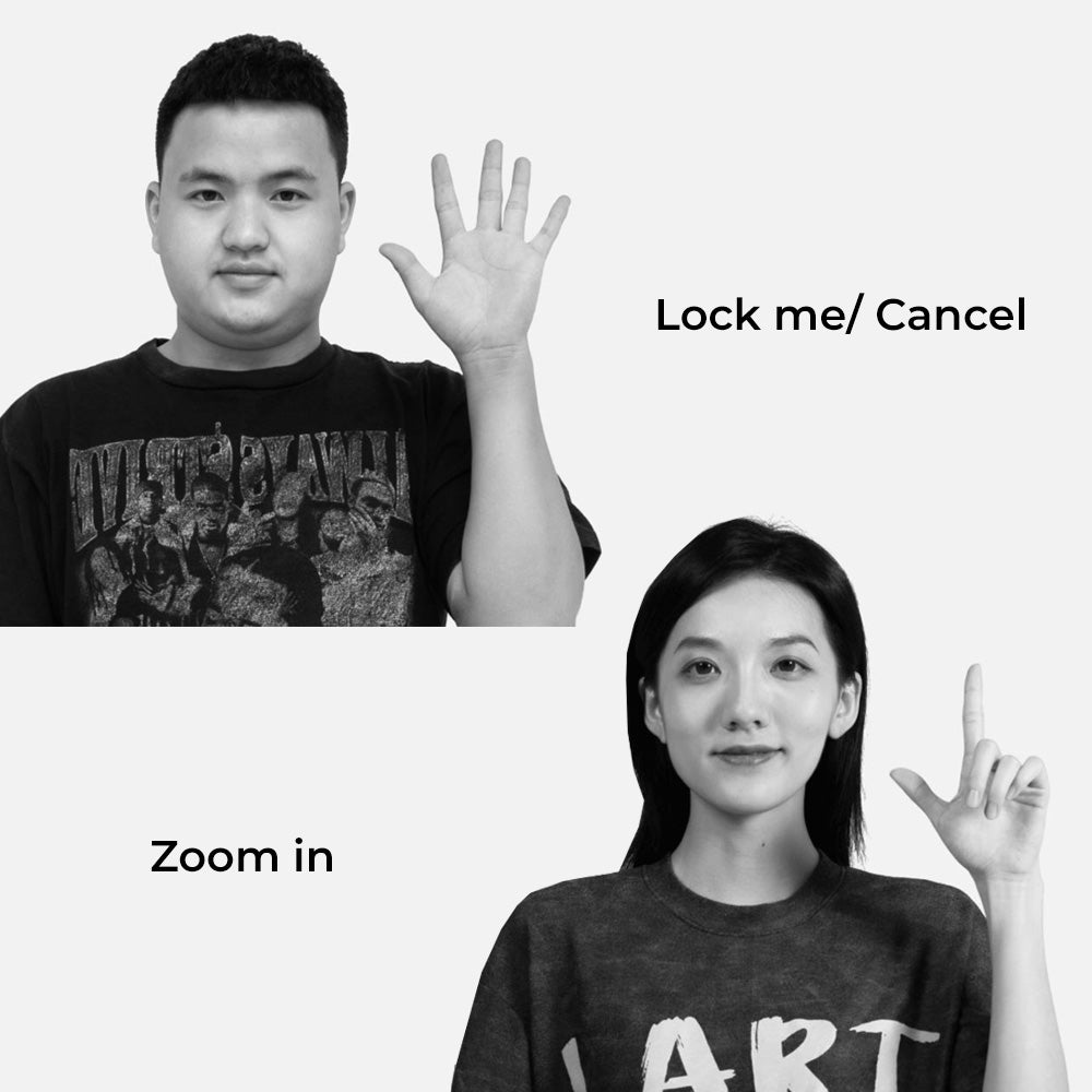 OBSBOT TINY AI-POWERED PTZ WEBCAM gesture control
