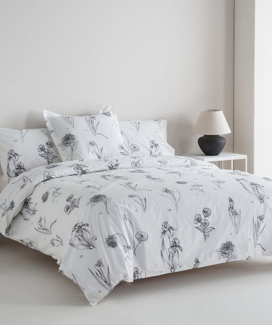 Funda Nórdica Reversible Percal 200h Cama 135 - Palmera –