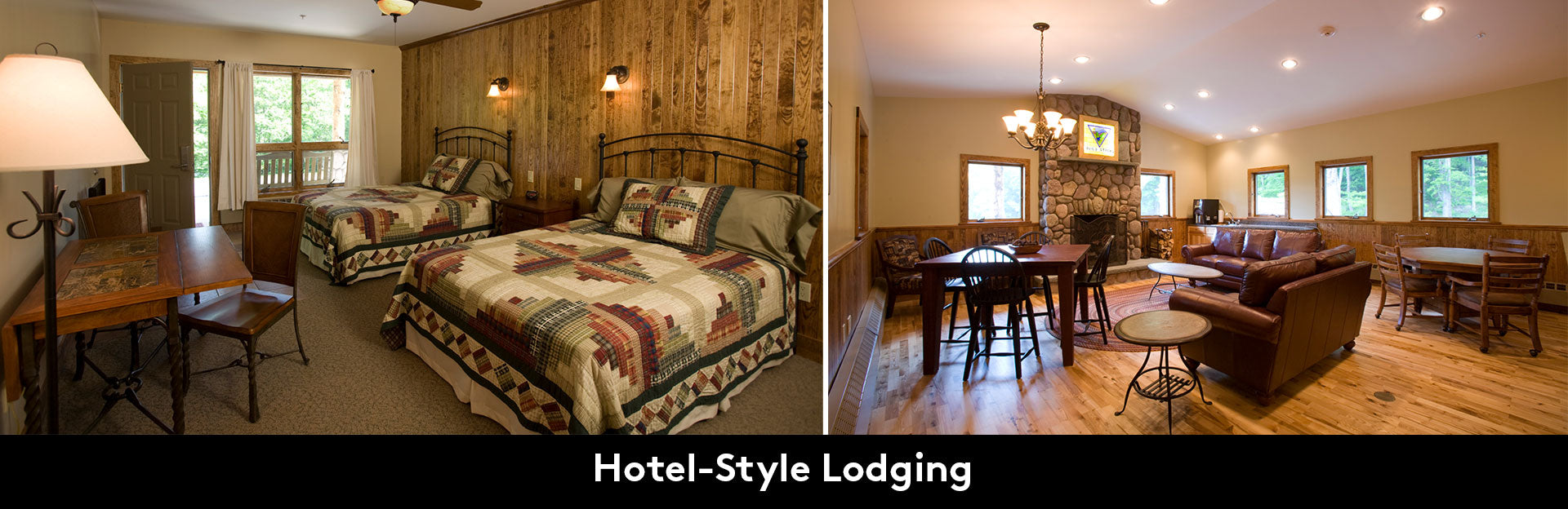 Hotel-Style Lodge for Camp Workroom Social's Fall Camp, a sewing retreat for adults