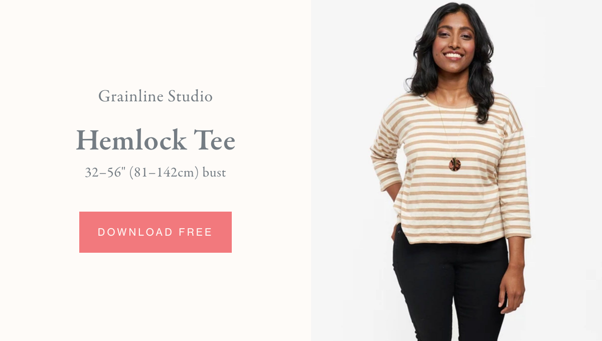 Grainline Studio, Hemlock Tee - Free Sewing Pattern PDF Download