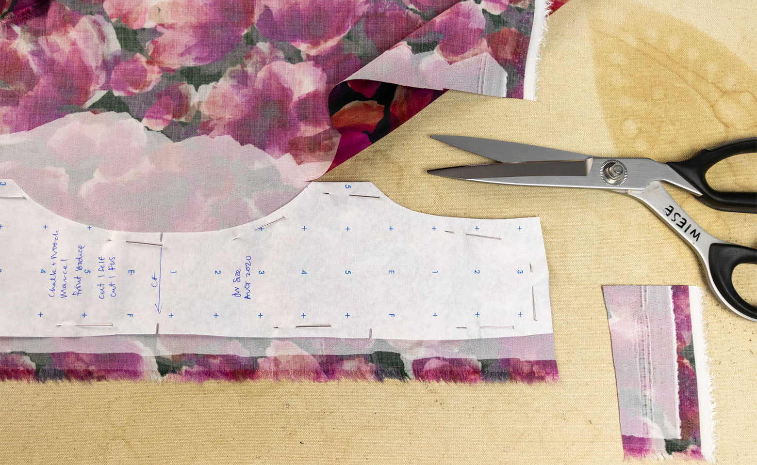 How to Block Fuse Fabric - Your block-fused fabric is now ready to cut