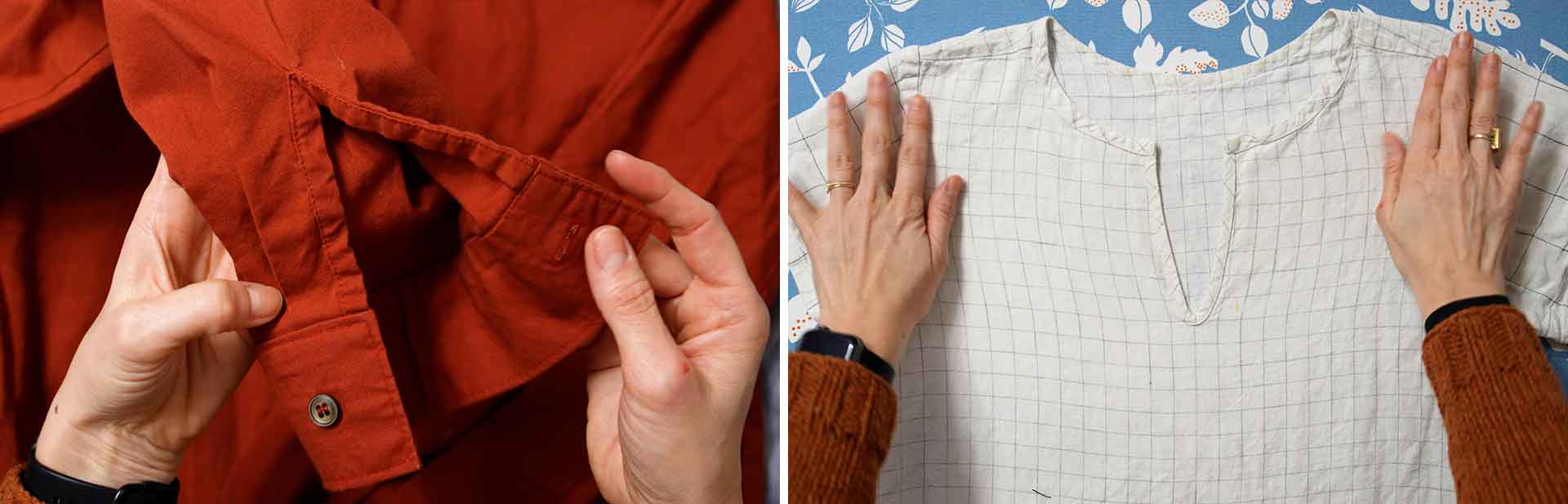 How to sew a continuous bound placket—2 kinds