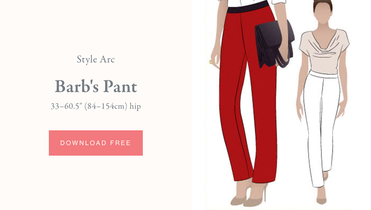 Style Arc, Barb Pants - Free Sewing Pattern PDF Download