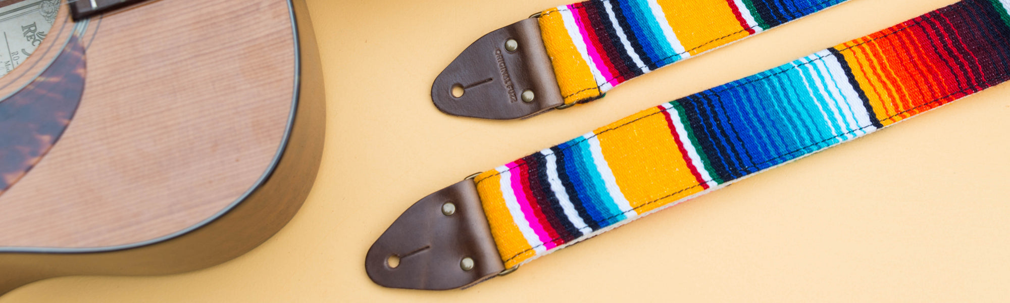 Serape Guitar Strap in Desmachine – Original Fuzz