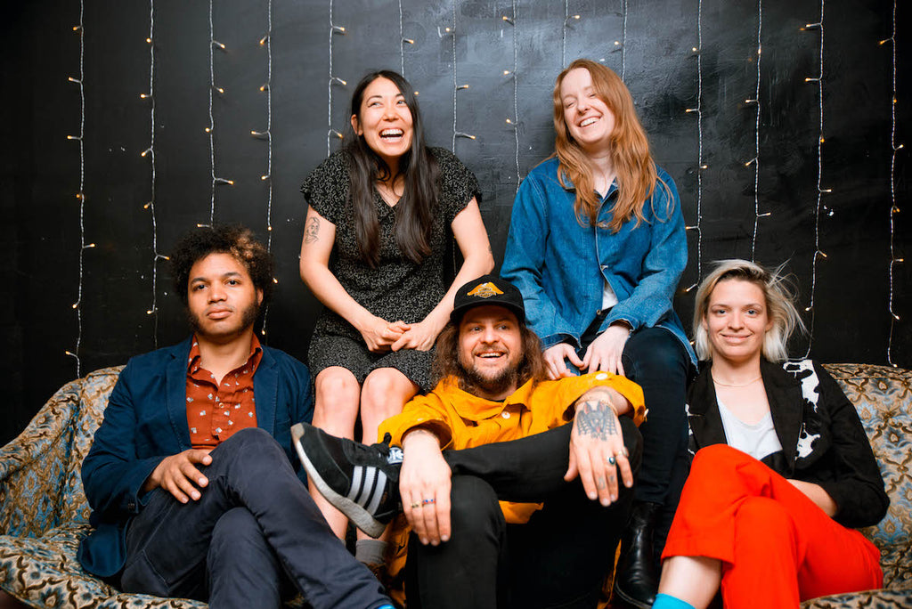 King Tuff backstage before their show at the Basement East in Nashville on tour supporting The Other