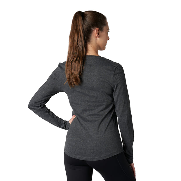 BEYOND YOGA Shirt Womens Small Heather Gray Asymmetrical Hem Tie