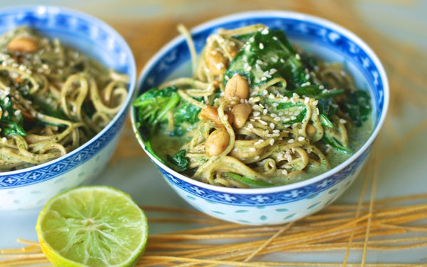 vegan noodles: soybean