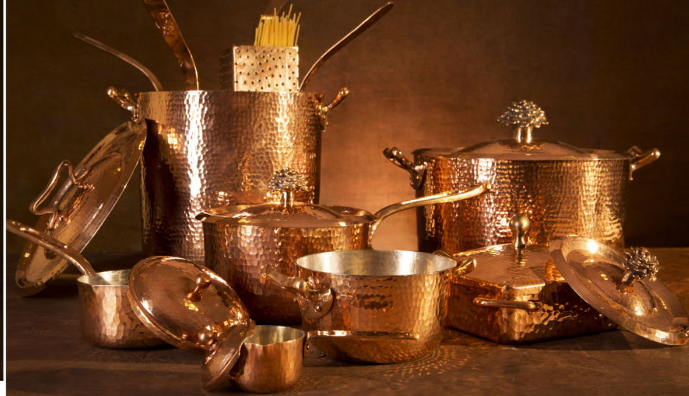 Copper cookware the queen of pan