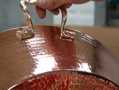 copper paella pan
