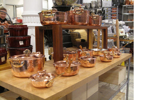 Amoretti Brothers hammered copper cookware