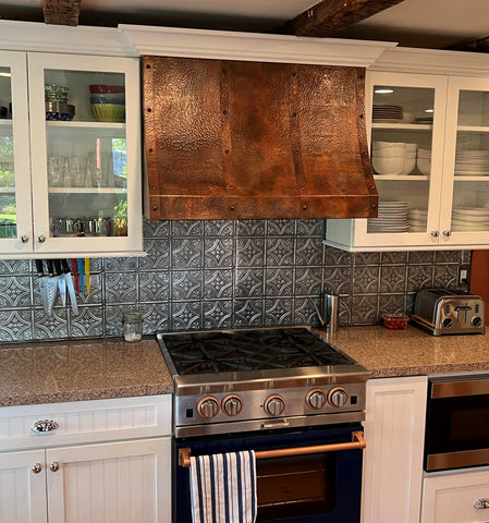 Hammered Copper Range Hood