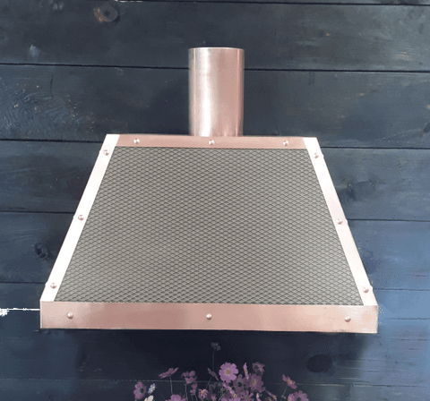 Aspen range hood Amoretti Brothers copper and iron