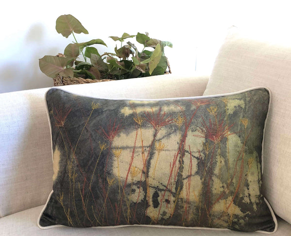 Winter Light Grasses Cushion Cover (Printed)