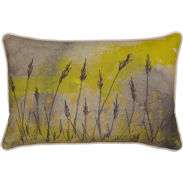 Yellow Grasses Cushion Cover (Printed)