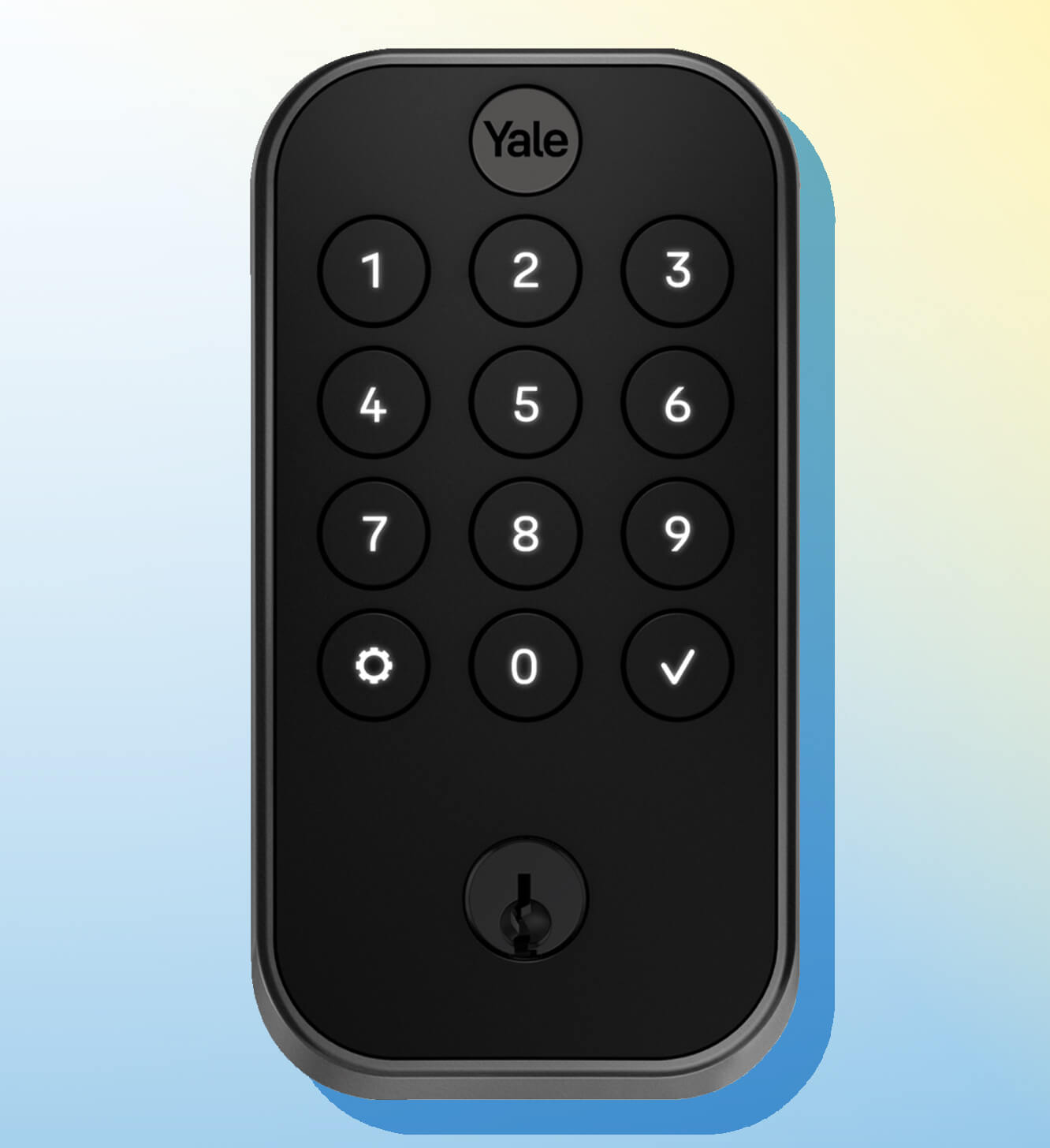 Yale Assure Lock 2, Keypad, Keyed Bluetooth Smart Lock- Black Suede