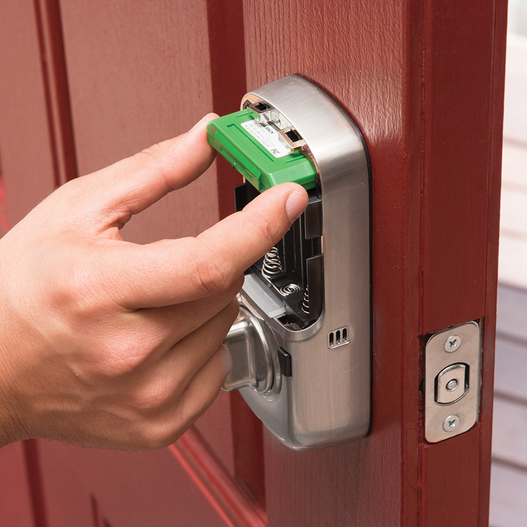 yale keypad lock red light