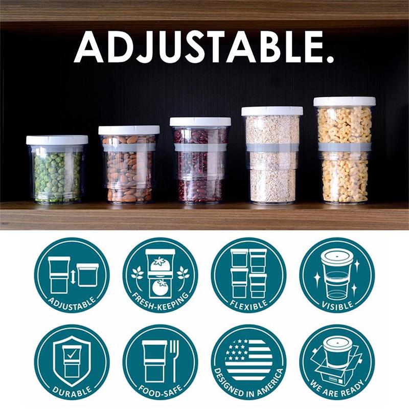 Adjustable Food Storage Container