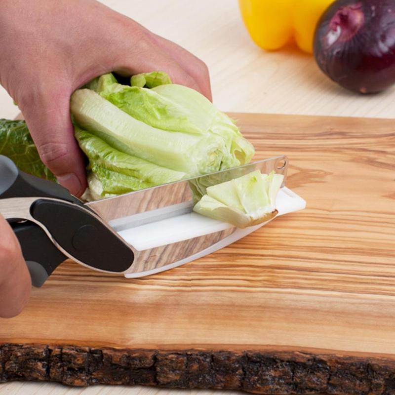 2 in 1 Clever Hand Cutter For Vegetables - Cook Helper