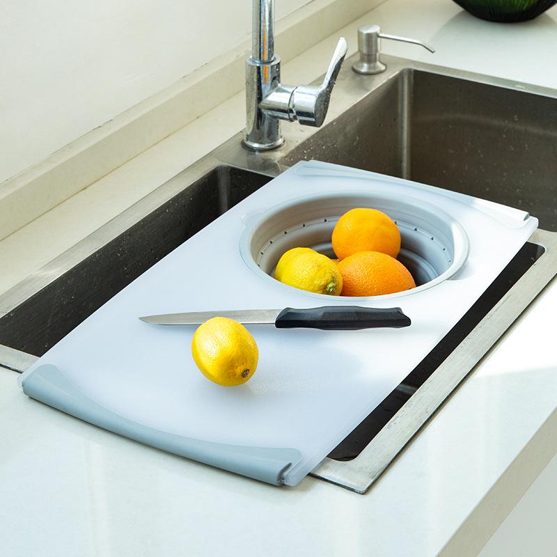 Kitchen multifunctional thick plastic chopping board