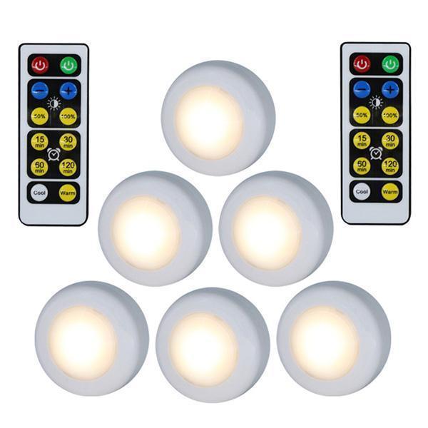 Remote Control Colour-changing Light (6 PCS)