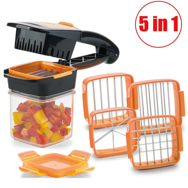 【50% OFF Today】-Vegetable&Fruit chopper 5-in-1 multi-function slicer