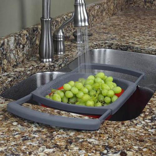 Collapsible Over-The-Sink Colander