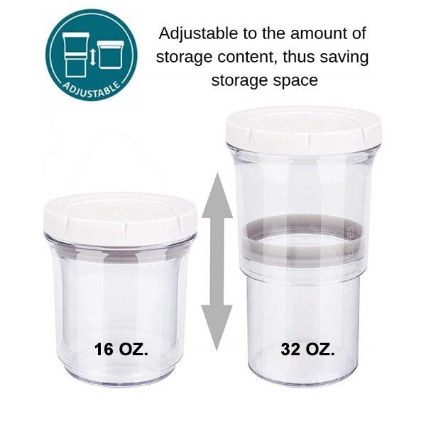 Adjustable Food Storage Container