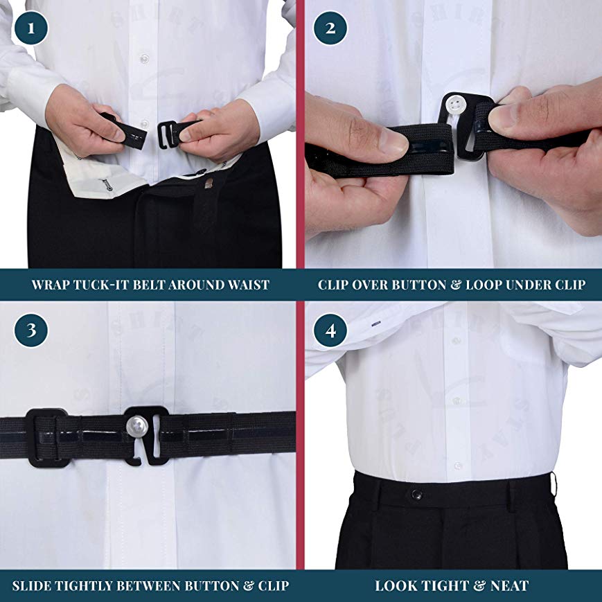 Shirt Tucker Belt Strap - Look Your Best Everyday!