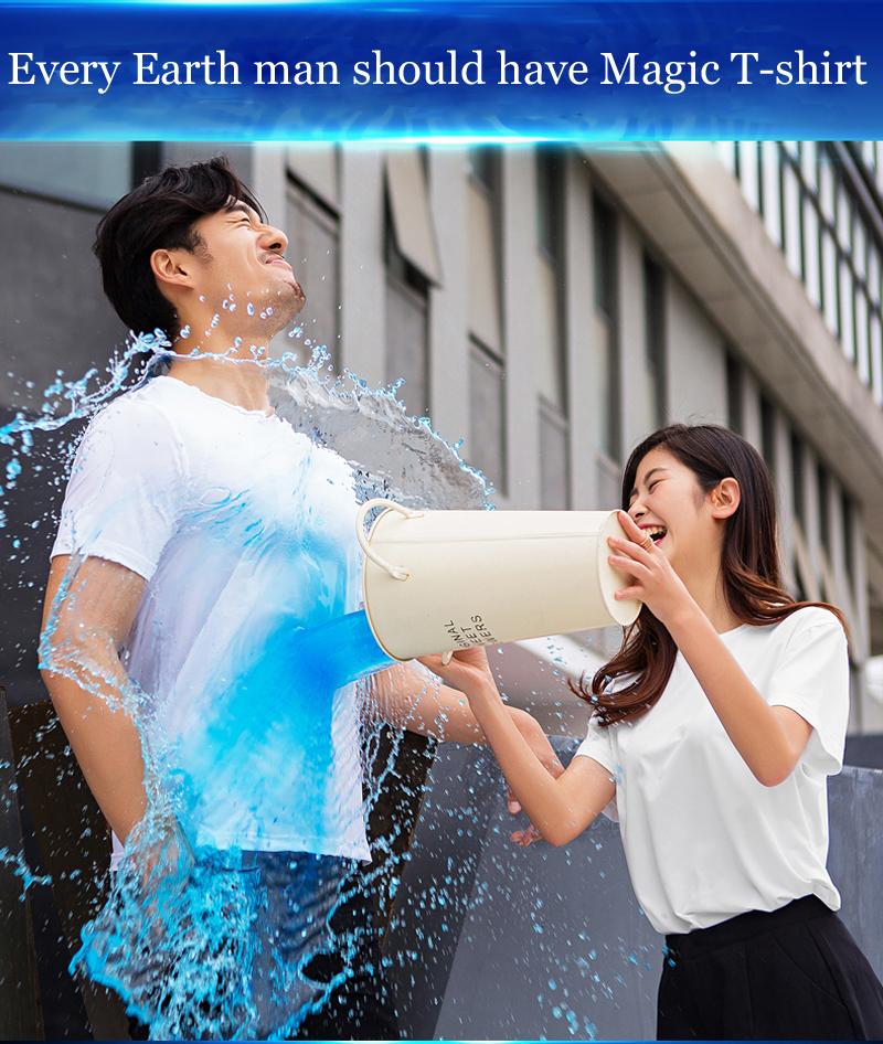 Anti-foulingT-shirts Men Waterproof Anti-dirty Quick Dry Tee Shirts