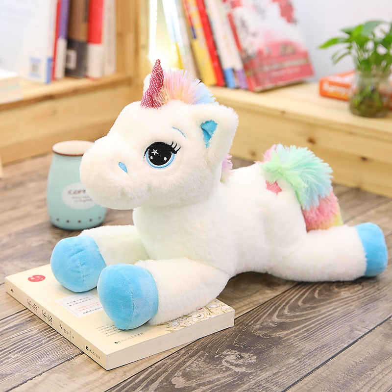 60cm Small Rainbow Unicorn Horse Plush  Gift