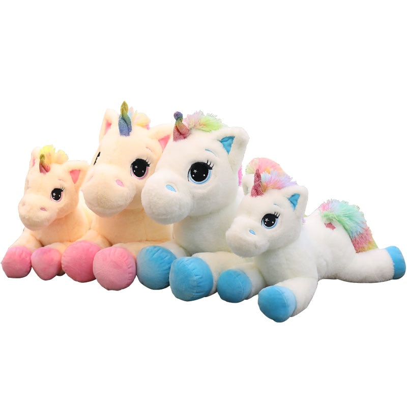 60cm Small Rainbow Unicorn Horse Plush  Gift