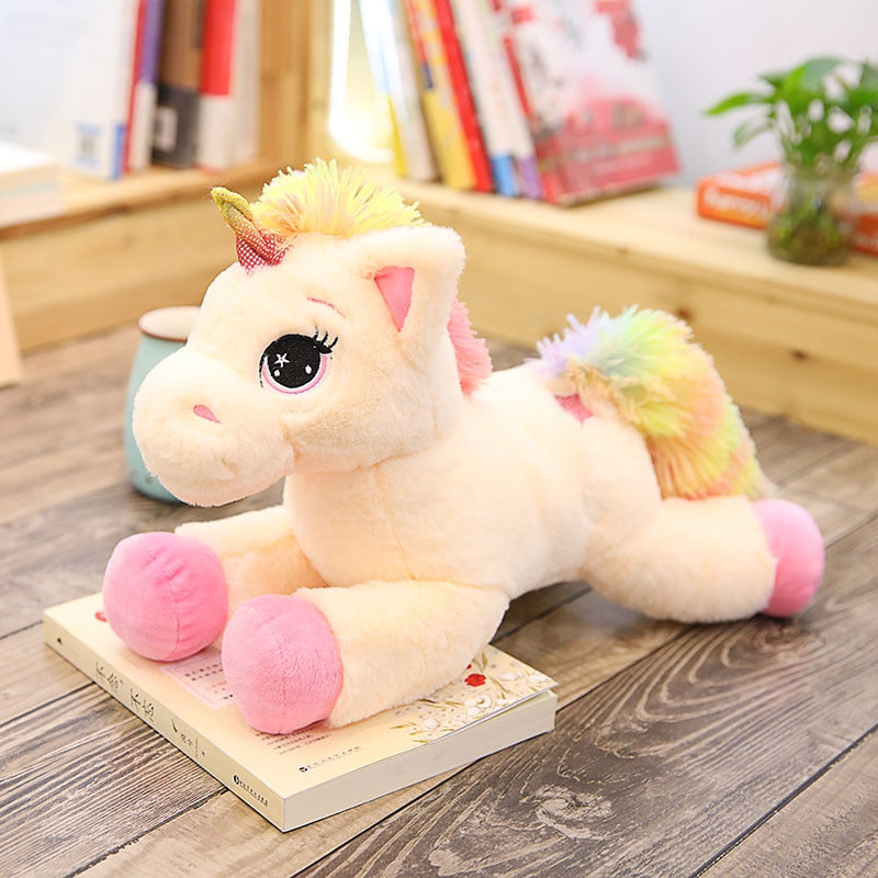 60cm Small Rainbow Unicorn Horse Plush  Gift