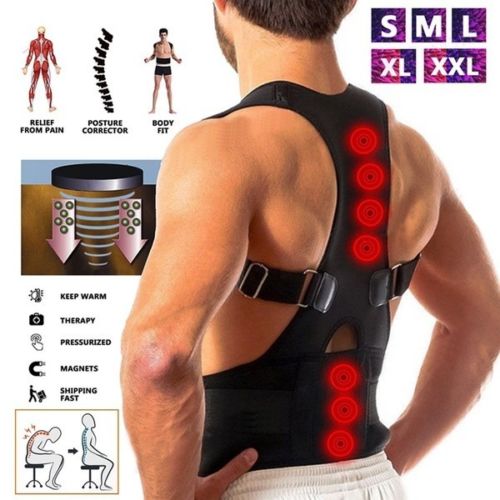 Magnetic Therapy Adult Back Corset Shoulder Lumbar Posture Corrector