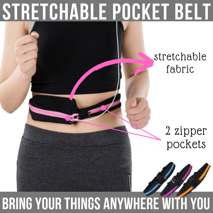 【50%OFF TODAY】-Stretchable Pocket Belt