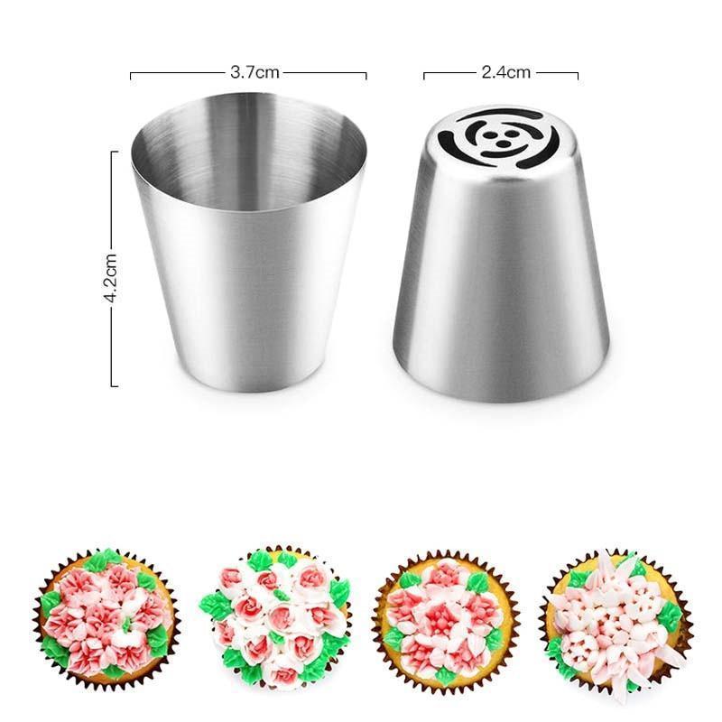 [Buy Two Free Shipping]-Russian Tulip Icing Piping Nozzles（14Pcs）