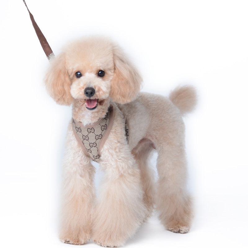 dog harness leash set L-V Purberry – NiceyDoggy