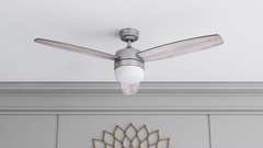 Enoki Smart Ceiling Fan with Pewter Finish by Prominence Home