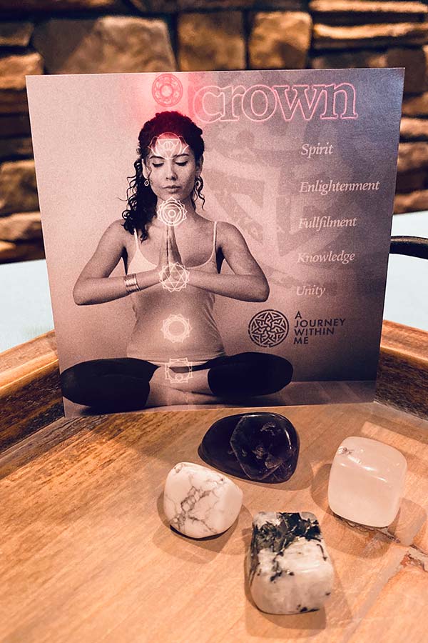 Crown Chakra * Roller & Stone Set